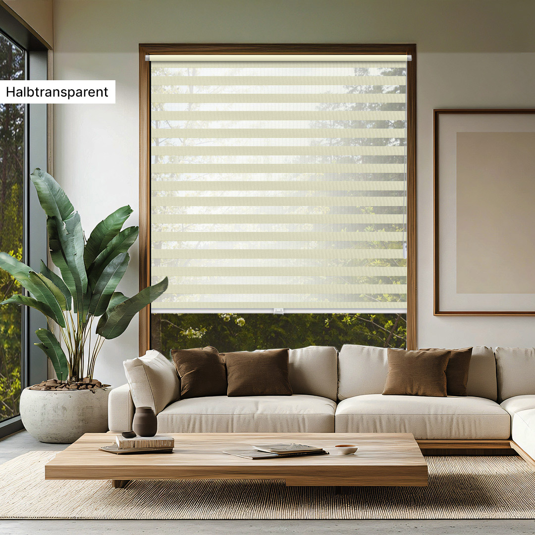 Doppelrollo Basic beige